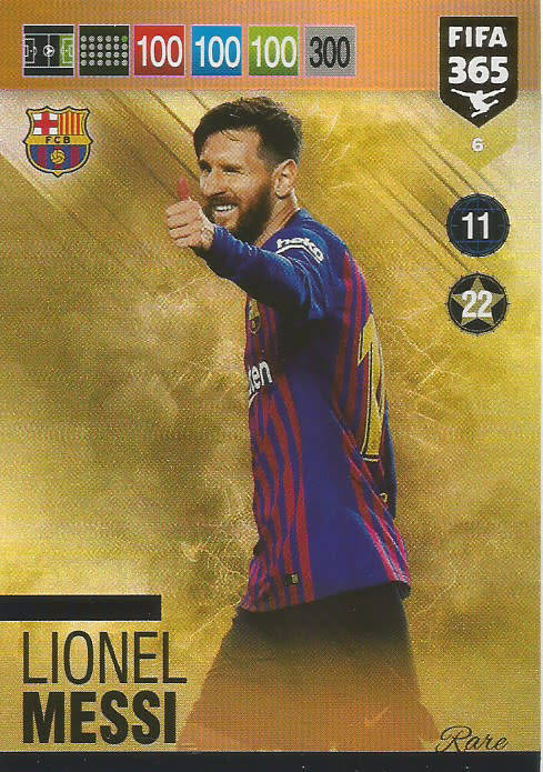Trading Cards - LIONEL MESSI - FIFA 365 2019 EDITION - PANINI 2019
